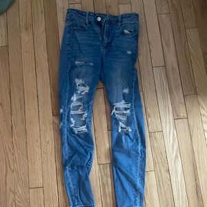 American eagle next level stretch ripped Jean pants
